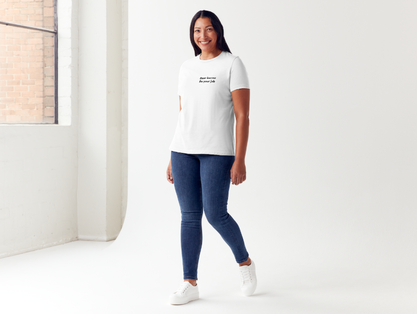 Tricou dama 100% bumbac Dear Karma Alb