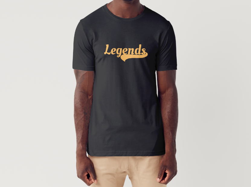Tricou barbat 100% bumbac "Legends" Negru