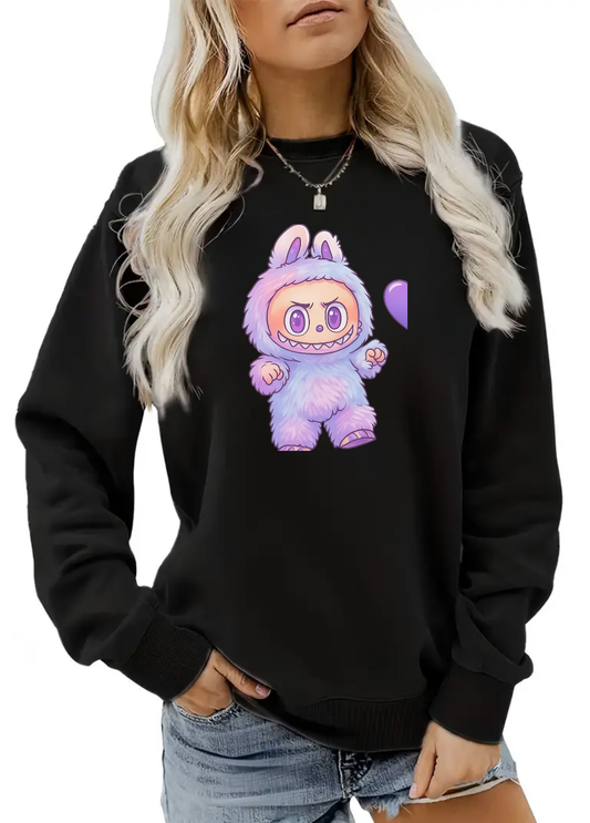 Hanorac de dama oversize ,,Bubulet" Negru