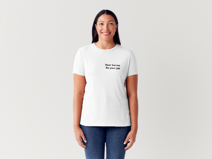 Tricou dama 100% bumbac Dear Karma Alb