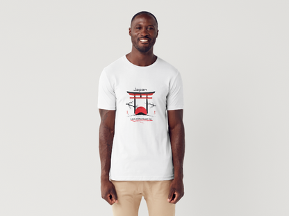 Tricou barbat 100% bumbac "Japan" Alb