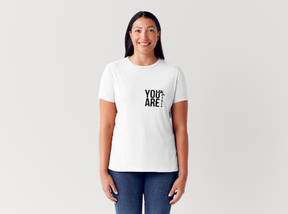 Tricou dama 100% bumbac "You are enough" Alb
