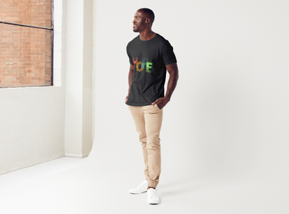 Tricou barbat 100% bumbac "Hope " Negru