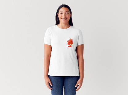 Tricou dama 100% bumbac "Spicy" Alb