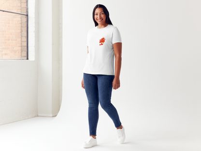 Tricou dama 100% bumbac "Spicy" Alb