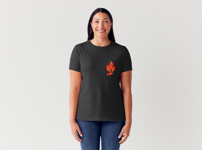 Tricou dama 100% bumbac "Spicy" Negru