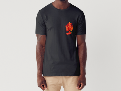 Tricou barbat 100% bumbac "Spicy" Negru