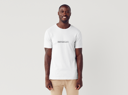 Tricou barbat 100% bumbac "Imperfect" Alb