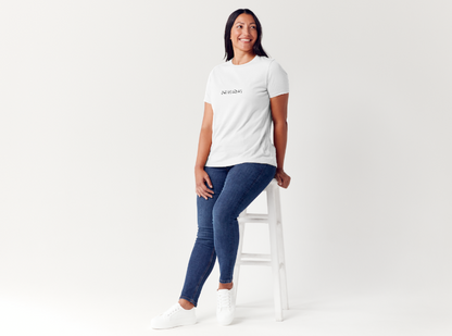 Tricou dama 100% bumbac "Imperfect" Alb