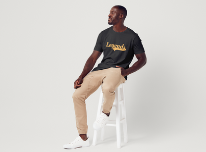 Tricou barbat 100% bumbac "Legends" Negru
