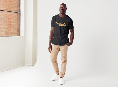 Tricou barbat 100% bumbac "Legends" Negru