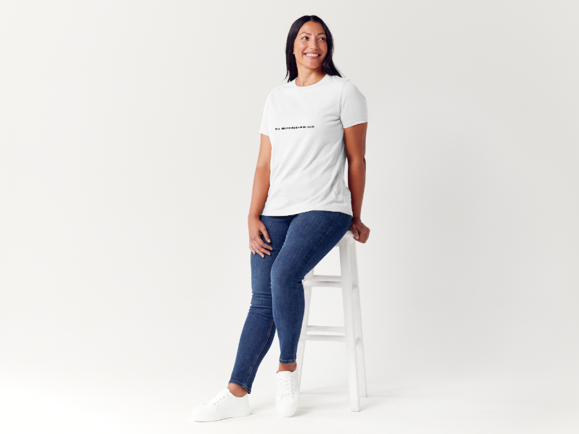 Tricou dama 100% bumbac Too determinate to quit