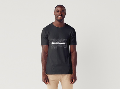 Tricou barbat 100% bumbac "Unknown" Negru