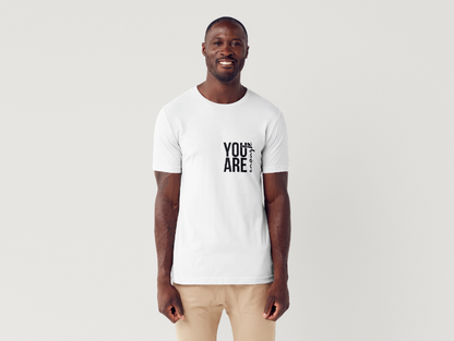 Tricou barbat 100% bumbac "You are enough" Alb